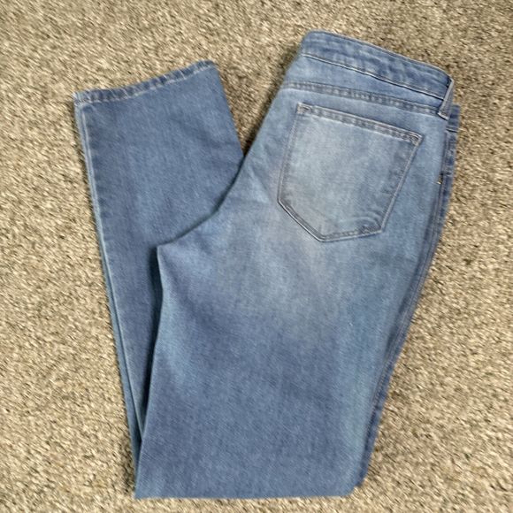 Ellen Tracy Light Blue Denim Jeans Mid Rise Size 12 - Picture 9 of 9